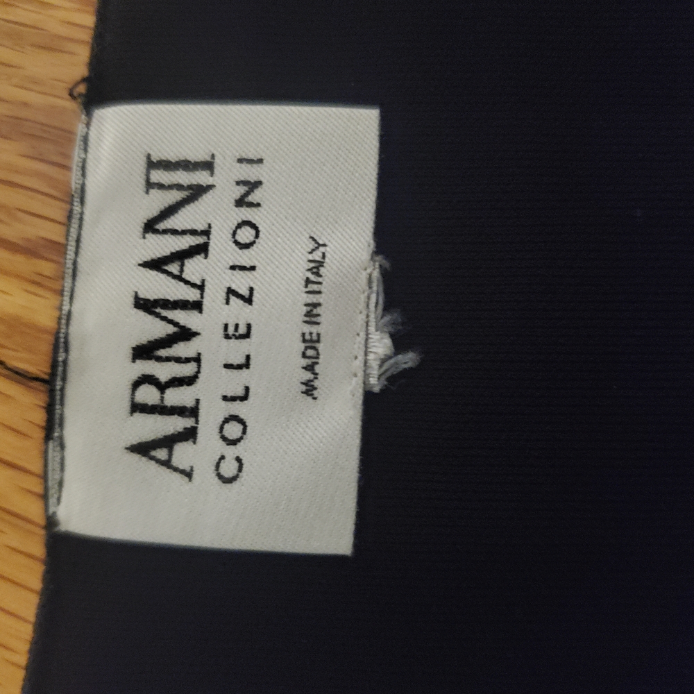 Armani Collezioni Made In Italy Vintage Elegant Black Women's Top Sz M - Picture 3 of 12